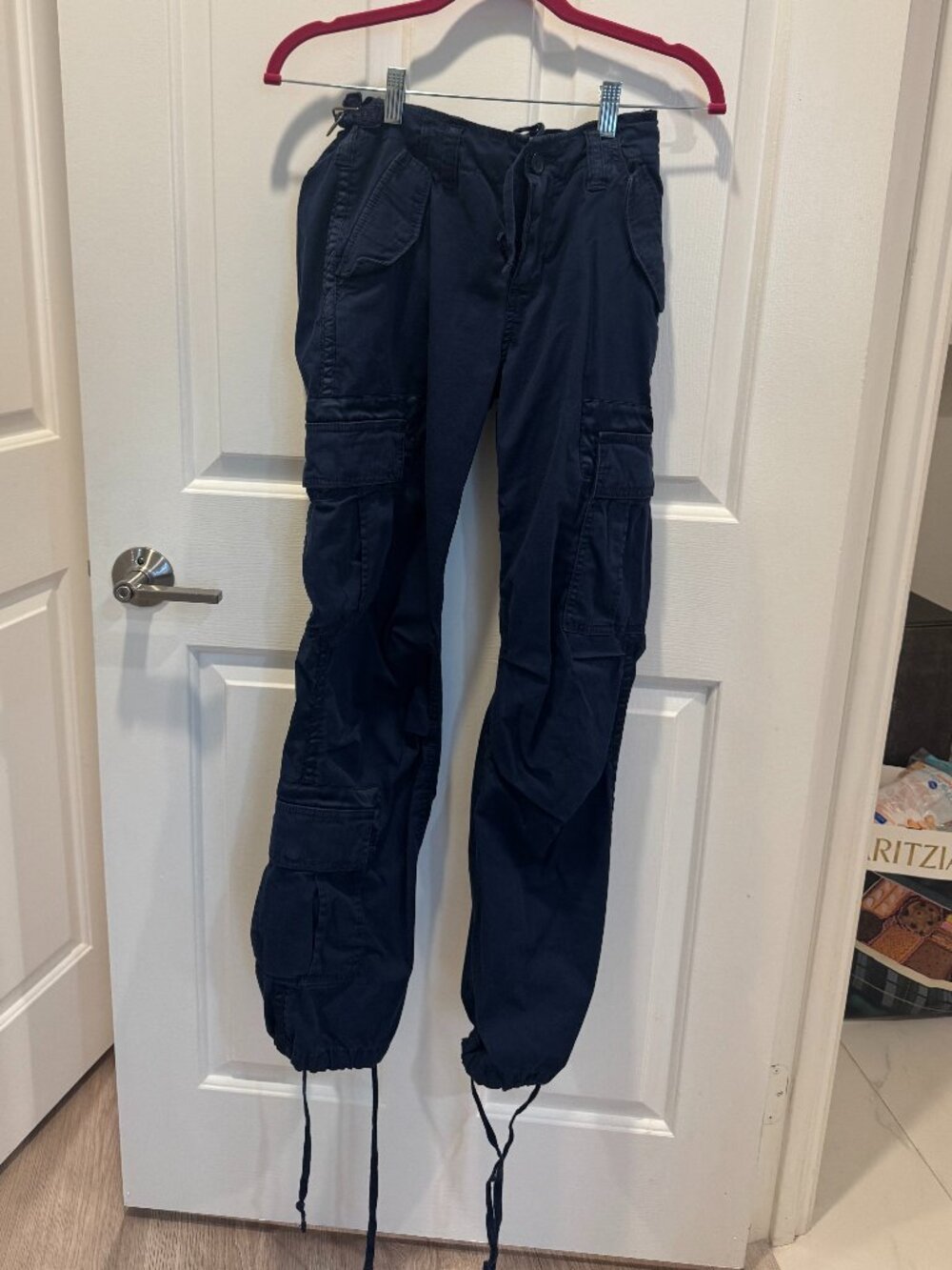 Abercrombie & Fitch Utility Cargo Pants - Navy Blue
